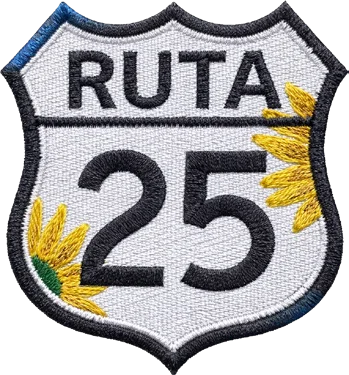 Parche bordado Ruta 25
