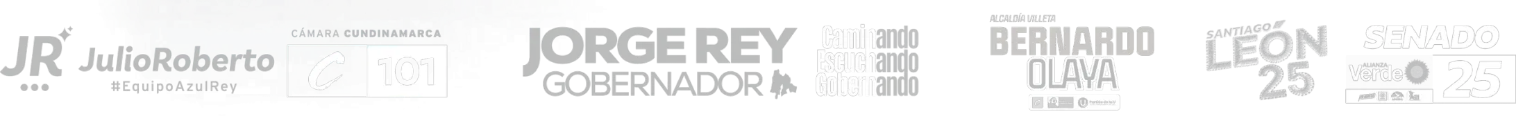 Campañas: Julio Roberto Cámara 101, Jorge Rey Gobernador, Bernardo Olaya Alcaldía de Villeta y Santiago León Senado 25